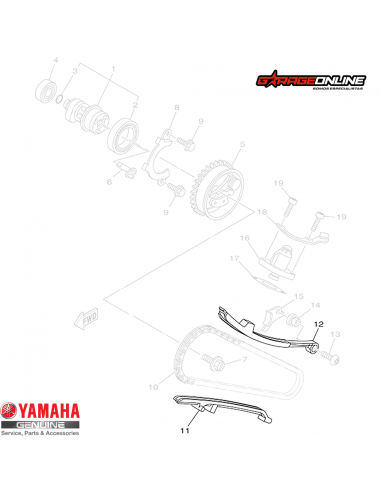 GUIAS CADENA DISTRIBUCION YAMAHA YZF...