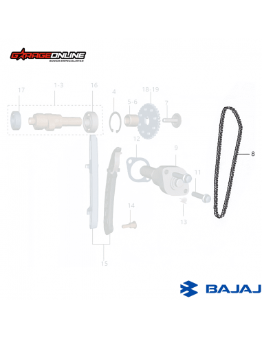 CADENA DISTRIBUCION BAJAJ BAJAJ NS...