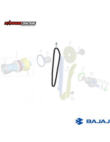 CADENA DISTRIBUCION BAJAJ DOMINAR 400...