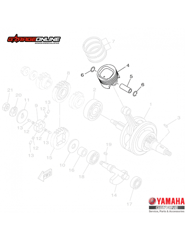 KIT PISTON ESTANDAR (X1) YAMAHA YZF...