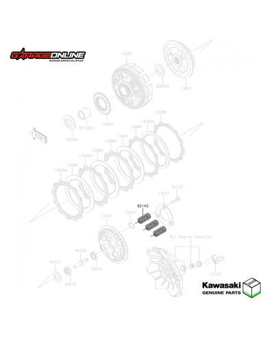RESORTES EMBRAGUE KAWASAKI NINJA 300...