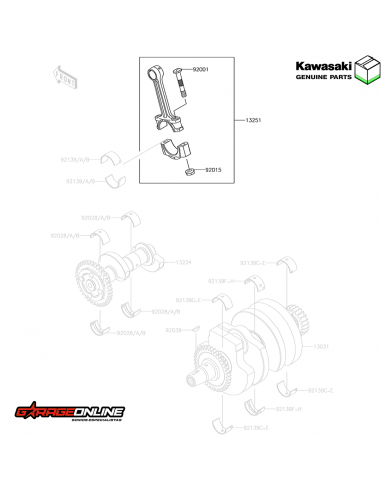 BIELA KAWASAKI NINJA 300 - VERSYS 300...