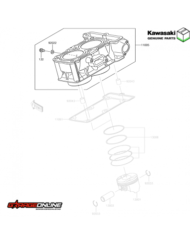 CILINDRO KAWASAKI NINJA 300 - VERSYS...