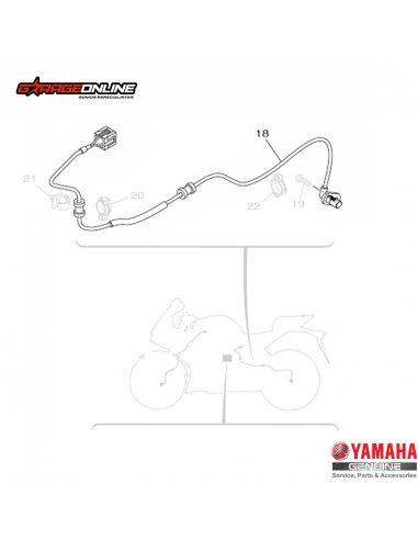 SENSOR VELOCIDAD Y ABS TRASERO YAMAHA...
