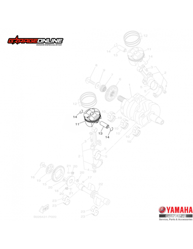 KIT PISTON ESTANDAR (X1) YAMAHA YZF...