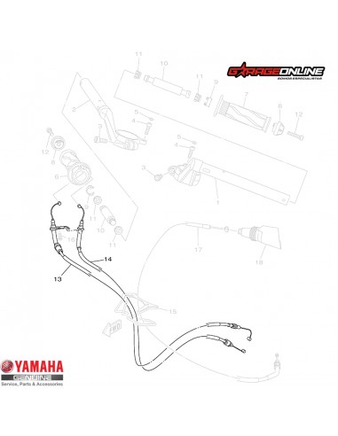 PIOLA ACELERACION Y RETORNO YAMAHA...
