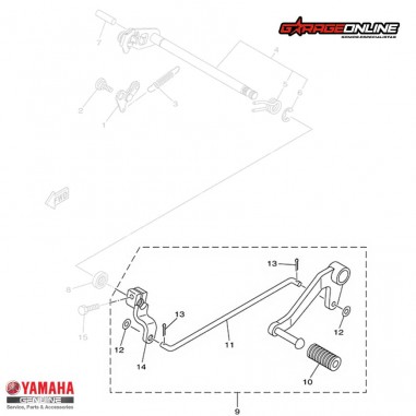 PEDAL DE CAMBIO COMPLETO YAMAHA...